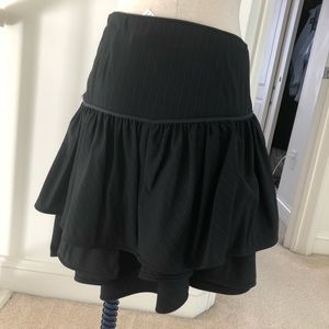 Zara Tiered Pinstripe skirt